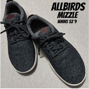 Wmns Allbirds Wool Runner Mizzle-Sz 9-Salt n Pepper Color-White Soles